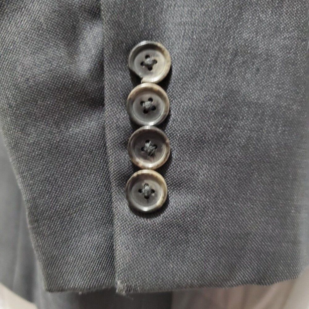 Sartoriale Marzotto Blazer Sport Coat Jacket Men Italy 44L  Dark Gray wool - Picture 10 of 12